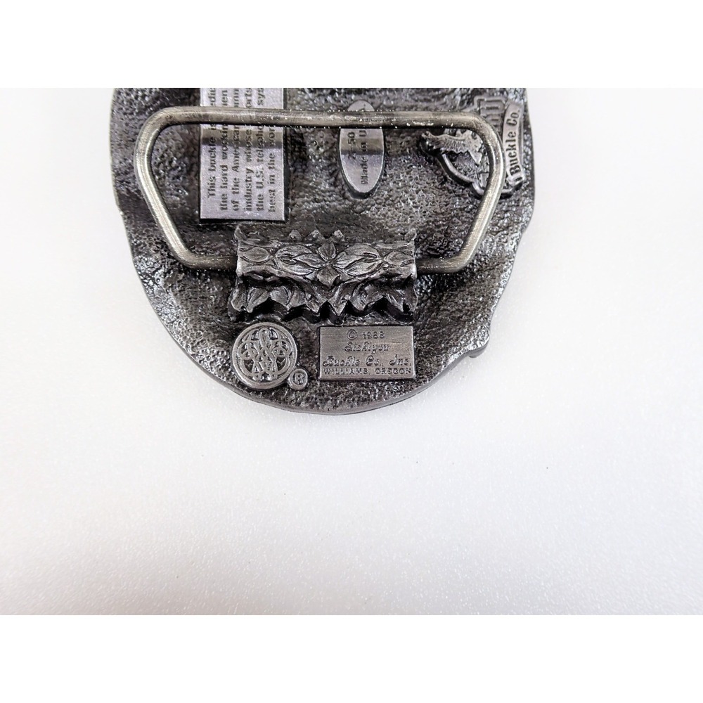 Vintage 1988 Siskiyou Belt Buckle American‎ Communications Industry Telephone - Picture 10 of 12